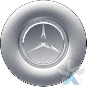 Genuine Mercedes Centre Cap Large Silver Lacquered
