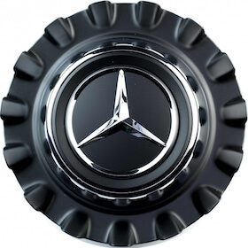 Genuine AMG Centre Cap Large Spoked Matt Black