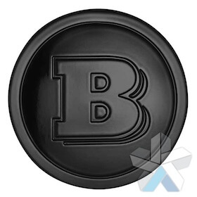 Genuine Smart Brabus 57mm Black Centre Caps