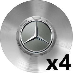 Genuine AMG Centre Cap Set Large Grey