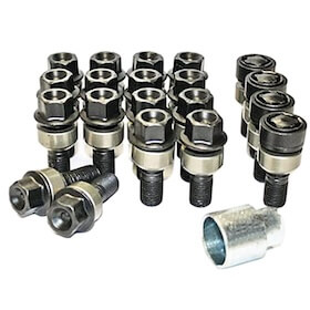 Bolt Pack W: Mercedes-Benz OE M15x1.5 Bolts Black
