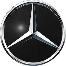 Genuine Mercedes-Benz Star Emblem in Black for Maybach Cap