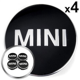 Genuine MINI Floating Wheel Caps Chrome Edge