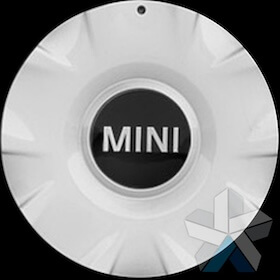Genuine MINI R93 silver centre caps