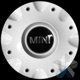 Genuine MINI R82 silver centre caps