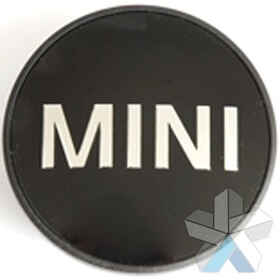 Genuine MINI black centre caps