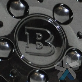 Genuine Brabus Black Solid Aluminium Monoblock Cap
