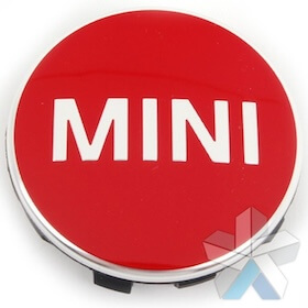 Genuine MINI Centre Cap Set Chilli Red Small