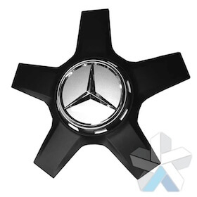 Genuine AMG Star Black Matt Caps