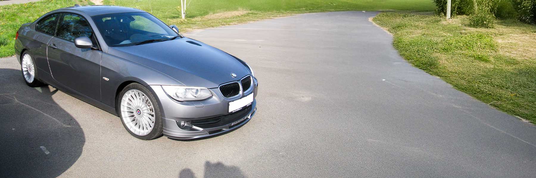 Banner image of a  Alpina B3 D3 E93 featuring original Alpina wheels.