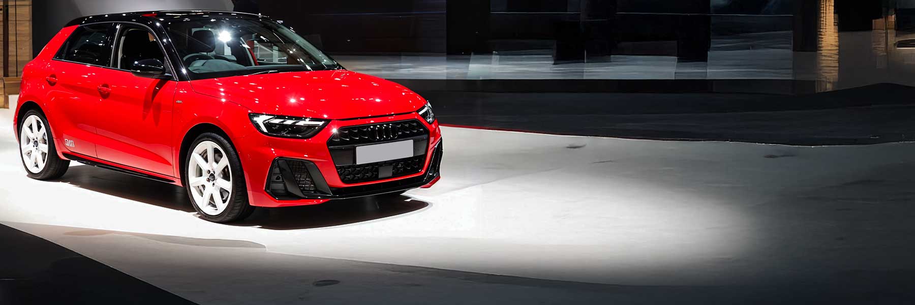 Banner image of a  Audi A1 & S1 82A featuring original Audi wheels.