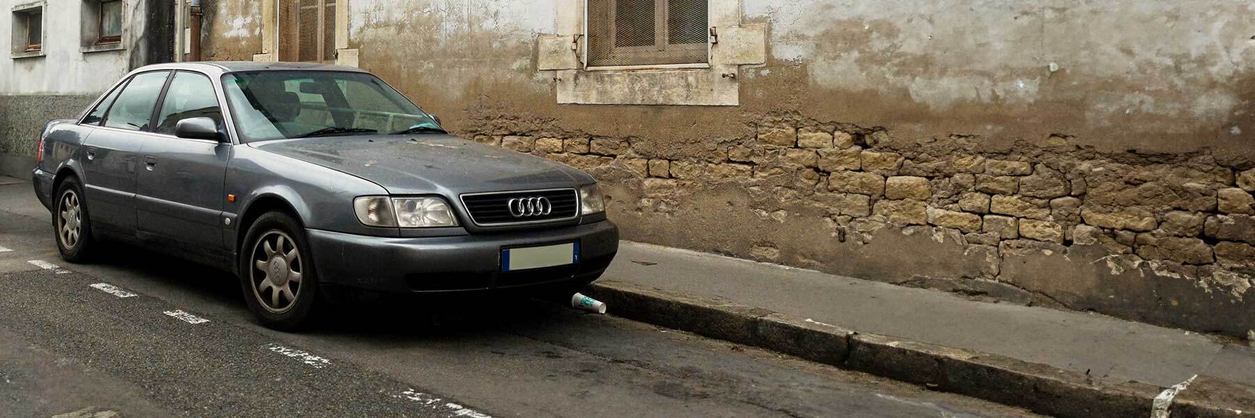 Banner image of a  Audi A6 & S6 C5 (4B) featuring original Audi wheels.