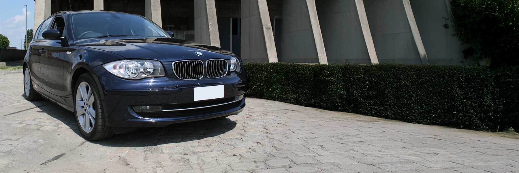 Banner image of a  BMW 1 Series E81 E87 featuring original BMW wheels.