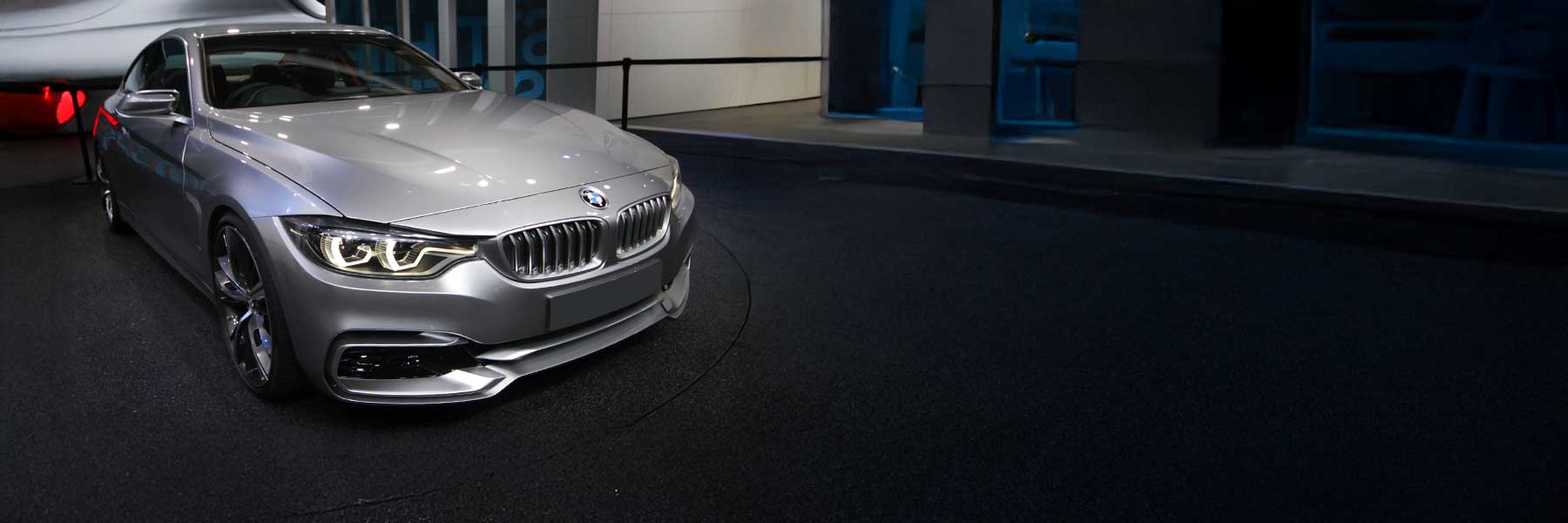Banner image of a  BMW 4 Series F32 featuring original BMW wheels.