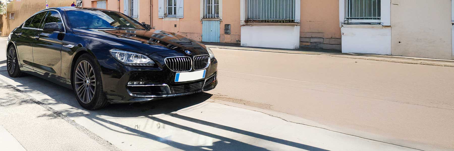 Banner image of a  BMW 6 Series F13 featuring original BMW wheels.