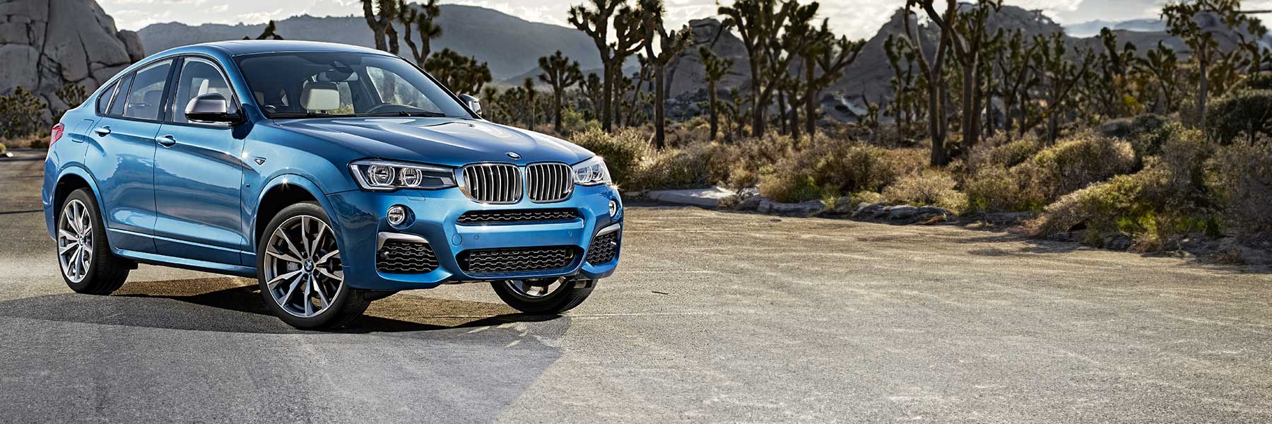 Banner image of a  BMW X4 F26 featuring original BMW wheels.