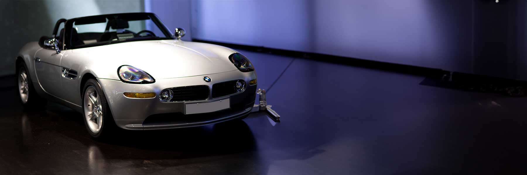 Banner image of a  BMW Z8 E52 featuring original BMW wheels.
