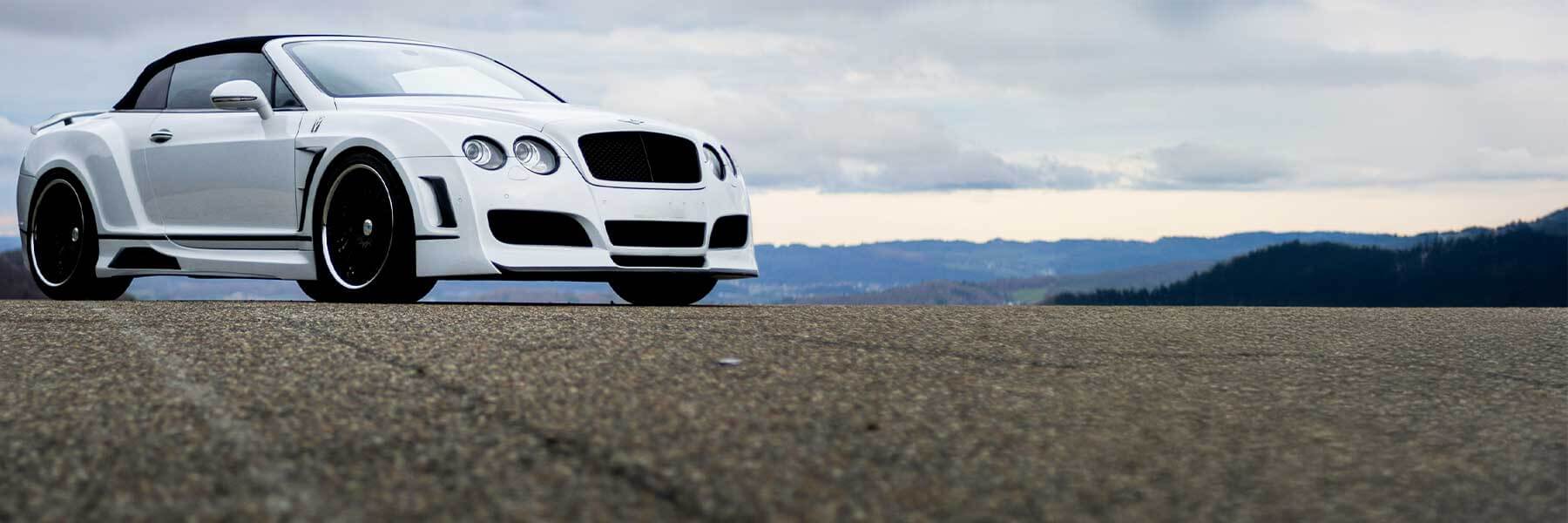 Featured banner showcasing the Bentley Bentayga with original Bentley wheels.