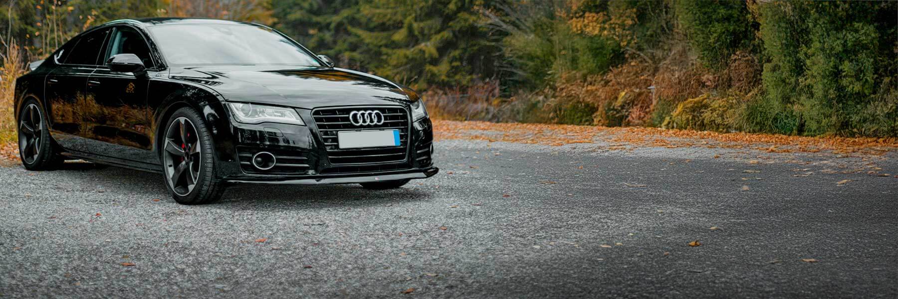 Banner image of a  Audi A7 & S7 C9 featuring original Audi wheels.
