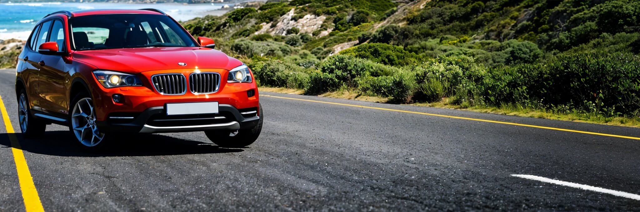 Featured banner showcasing the BMW X1 with original BMW wheels.