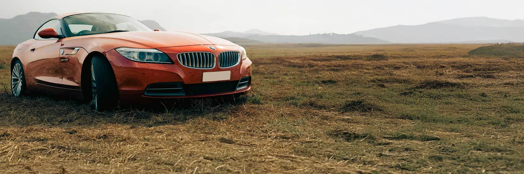 Featured banner showcasing the BMW Z4 with original BMW wheels.