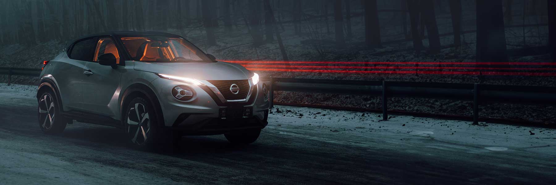Banner image of a  Nissan Juke F15 featuring original Nissan wheels.