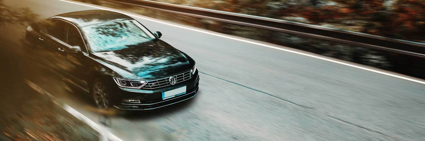 Banner image of a  VW Passat 3C featuring original VW wheels.