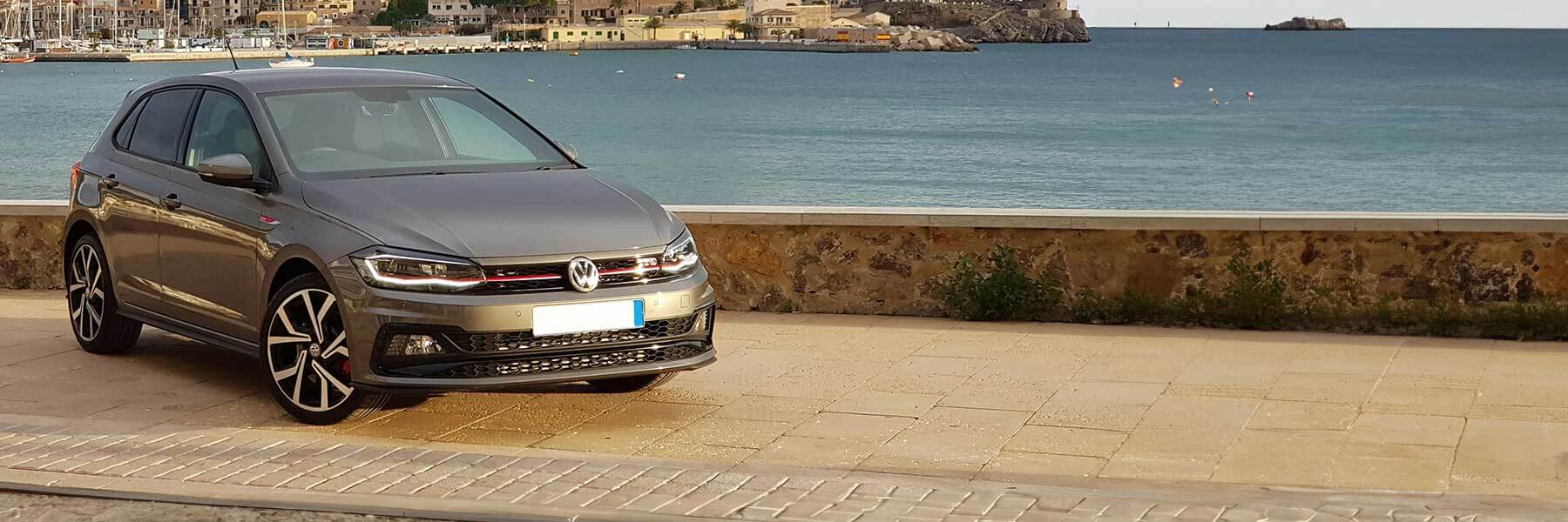 Featured banner showcasing the VW Polo with original VW wheels.