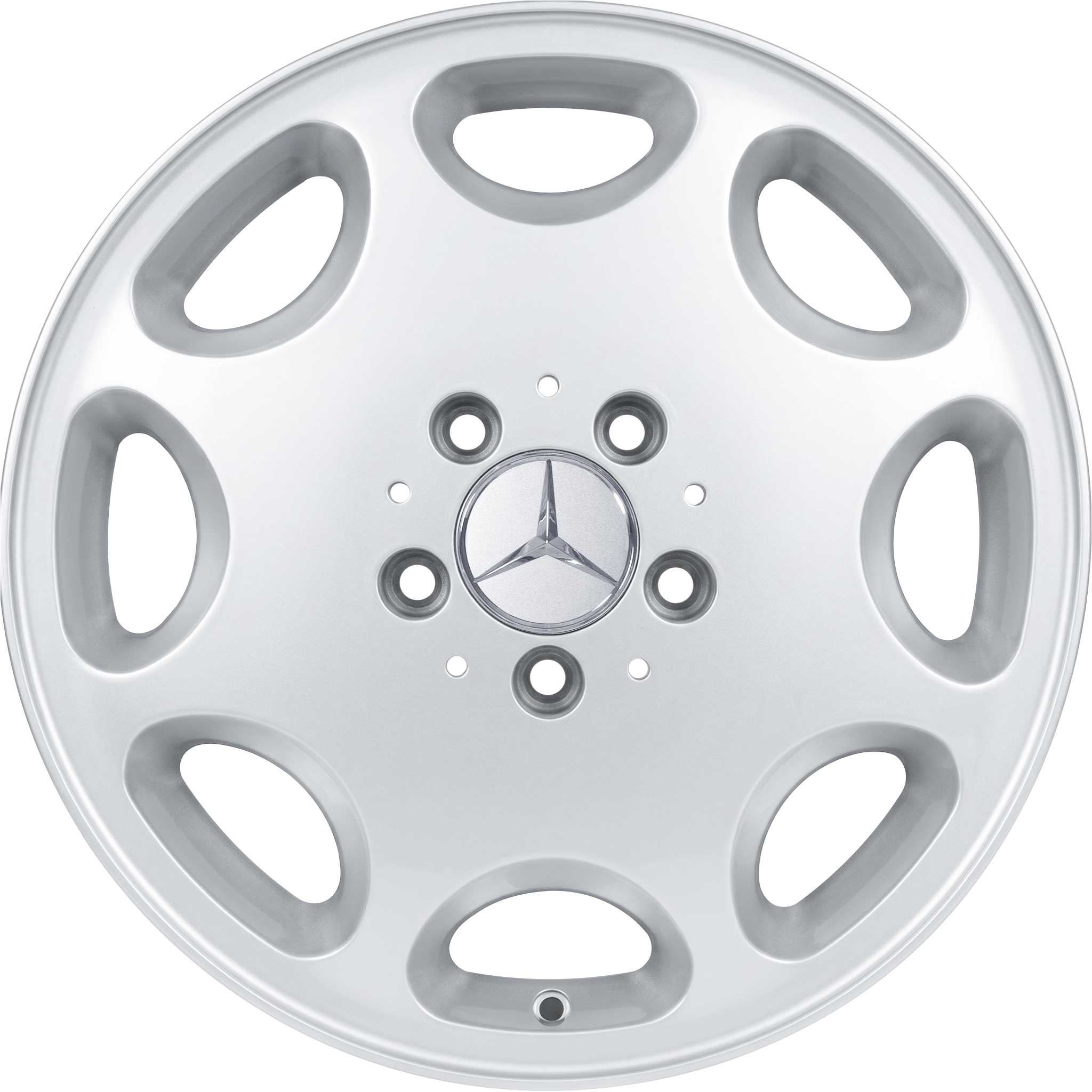 Mercedes 10 Hole [140-16] Standard Silver Alloy Wheel Product Image #1
