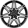 AMG 7 Double Spoke [447-19] Gloss Back with High Sheen Wheel Img 1