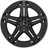AMG 5 Twin Spoke [118-19] Matt Black with High Sheen Rim Edge Wheel Img 1