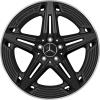 AMG 5 Twin Spoke [118-19] Matt Black with High Sheen Rim Edge Wheel Img 1