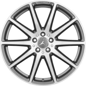 AMG 10 Spoke [166-20] Himalaya Grey with High Sheen Alloy Wheel - Sizes 20in