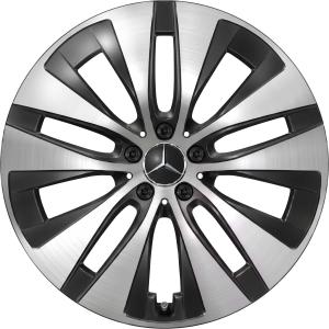 Mercedes 5 Twin Spoke [156-18] Vanadium Silver with High Sheen Alloy Wheel - Sizes 18in