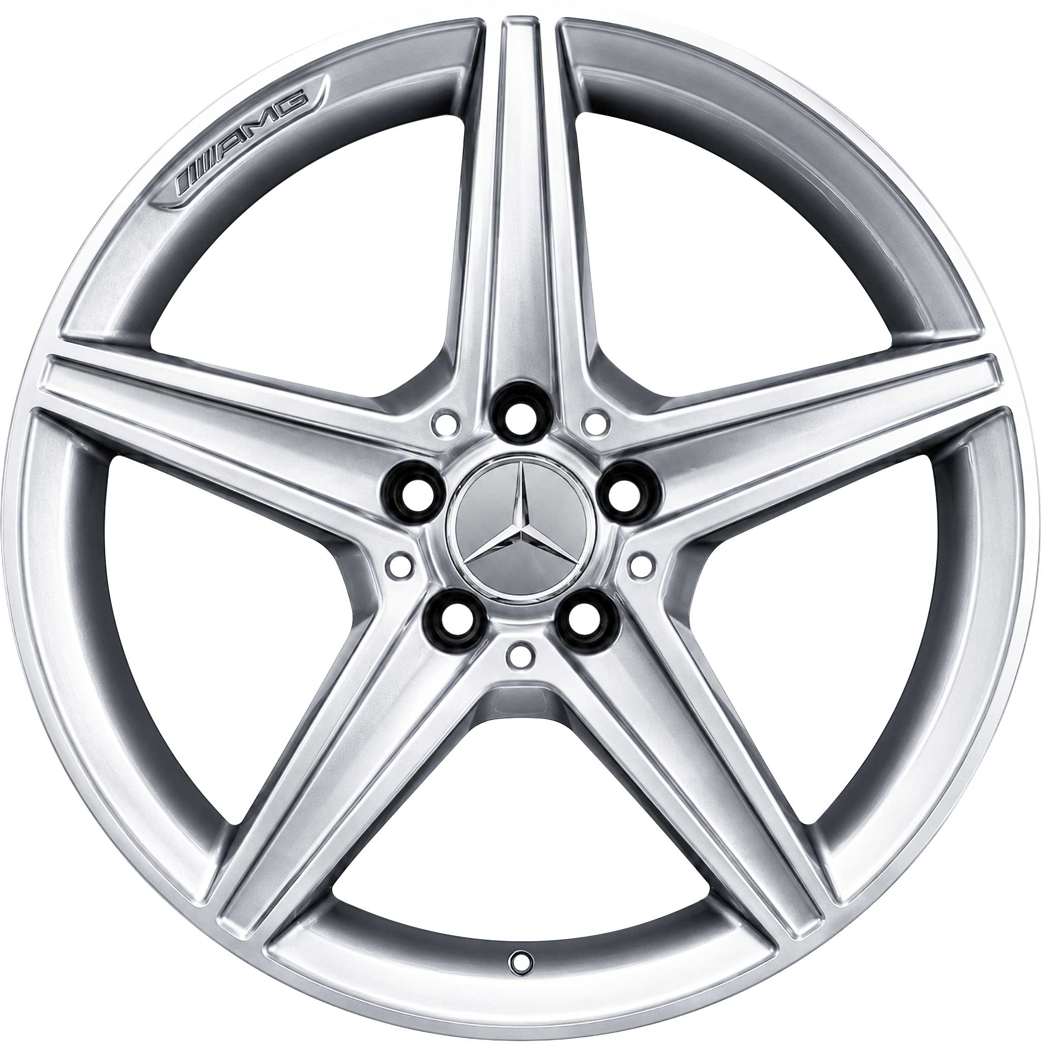 AMG 5 Spoke [204-17] Titanium Silver Alloy Wheel Product Image #1