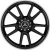 AMG 5 Twin Spoke [205-19] Gloss Black with High Sheen Rim Edge Wheel Img 1
