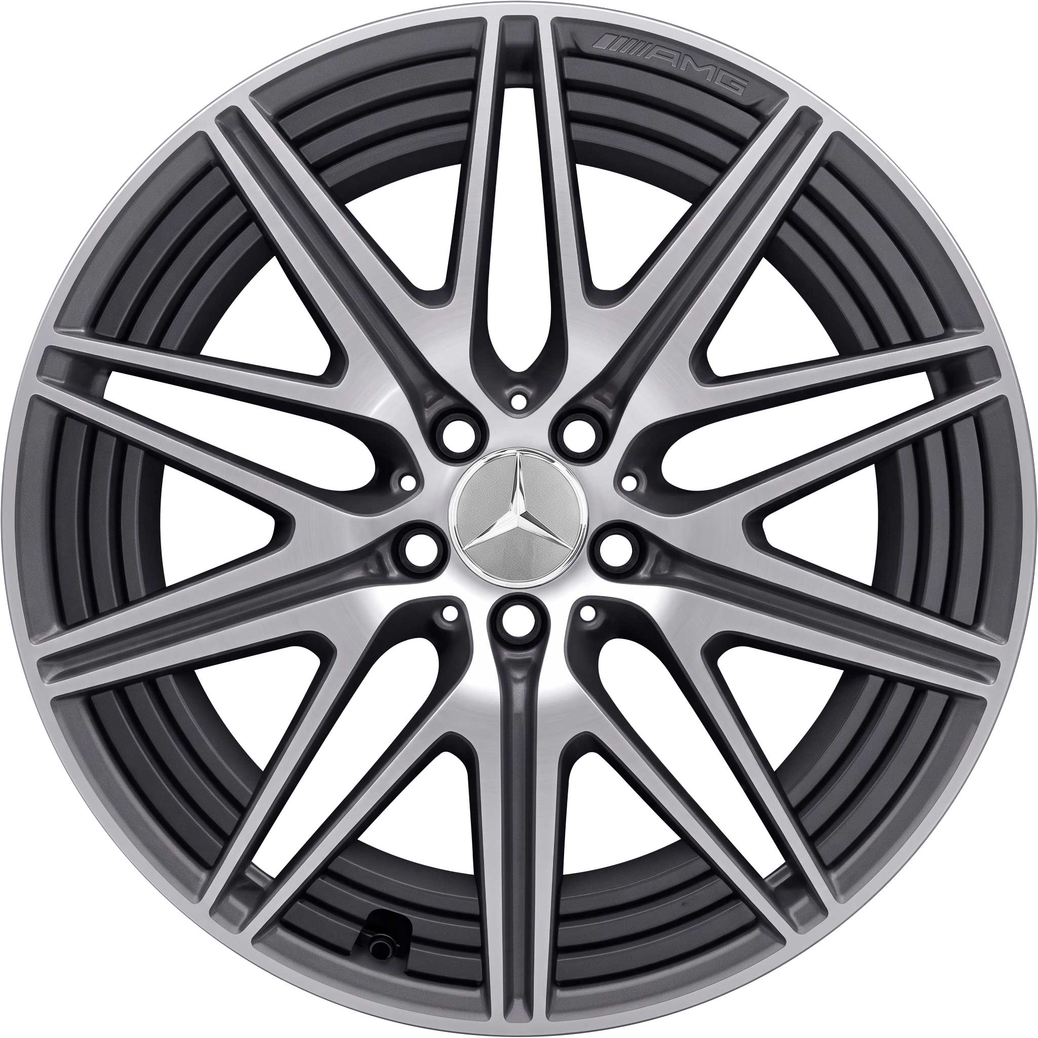 AMG 10 Spoke [206-20] Tantalite Grey with High Sheen Alloy Wheel Product Image #1