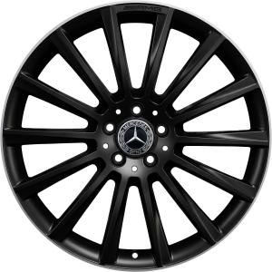AMG Multispoke [222-20] Gloss Black with High Sheen Rim Edge Alloy Wheel for Mercedes S-Class V222 - Sizes 20in