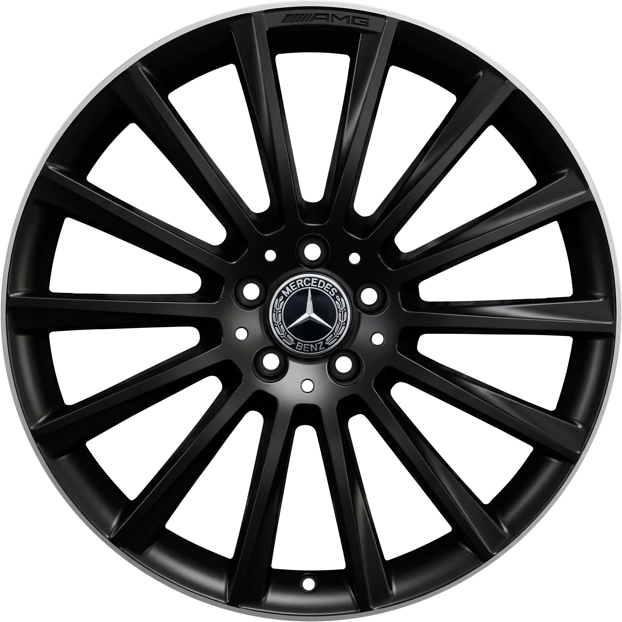 AMG Multispoke [222-20] Gloss Black with High Sheen Rim Edge Alloy Wheel Product Image #1