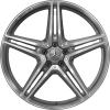 AMG 5 Twin Spoke [223-21] Himalaya Grey with High Sheen Wheel Img 1