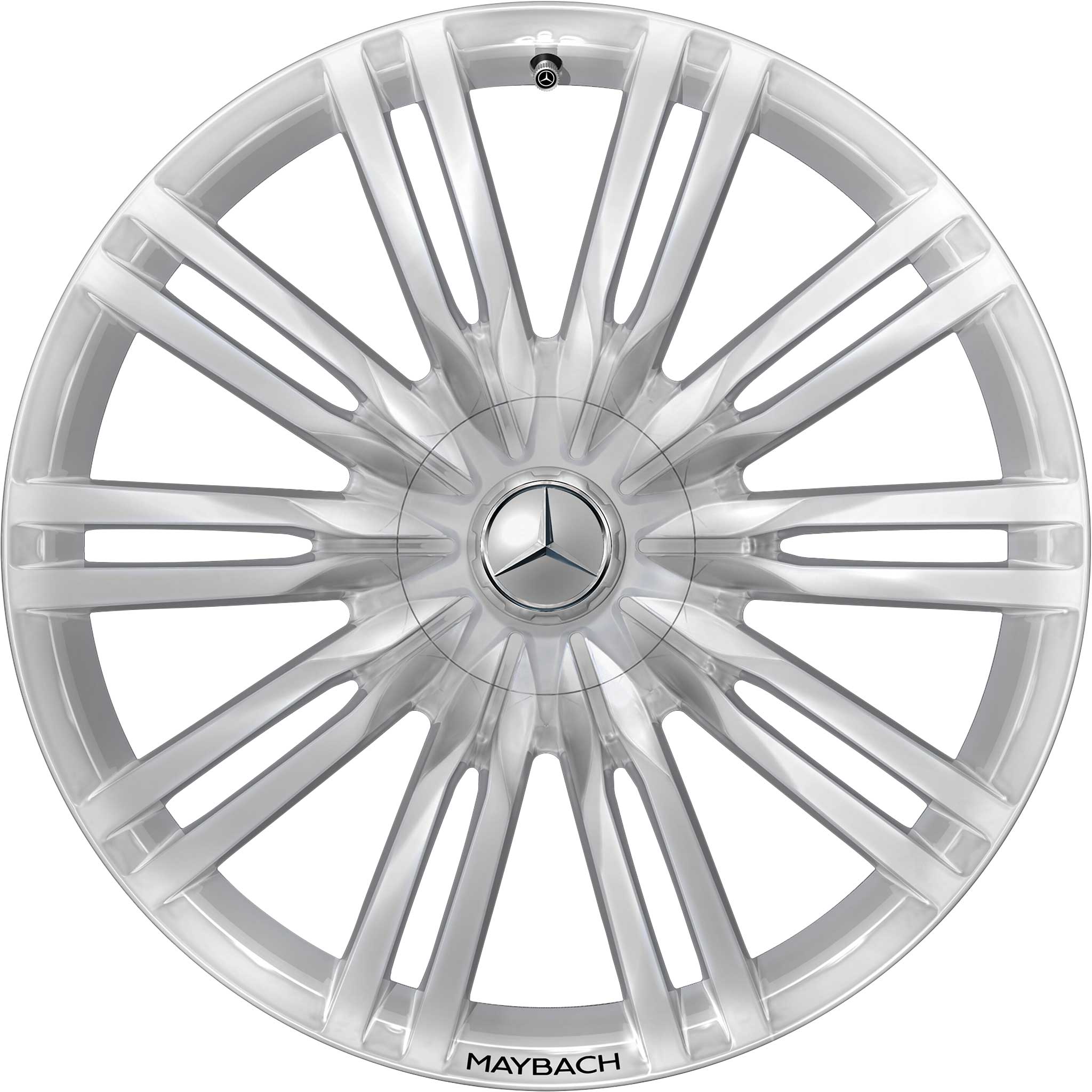 AMG 10 Double Spoke [223-20] Black and Black Detail with High Sheen Alloy Wheel Product Image #1