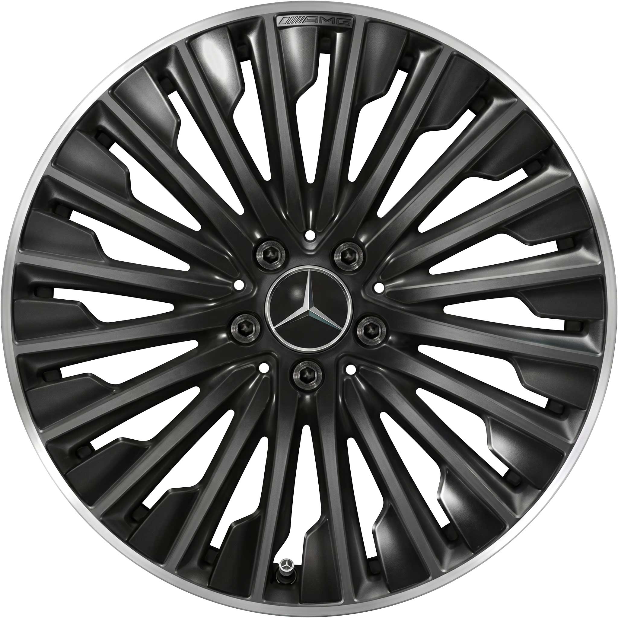 AMG Multispoke [236-19] Gloss Black with High Sheen Rim Edge Alloy Wheel Product Image #1