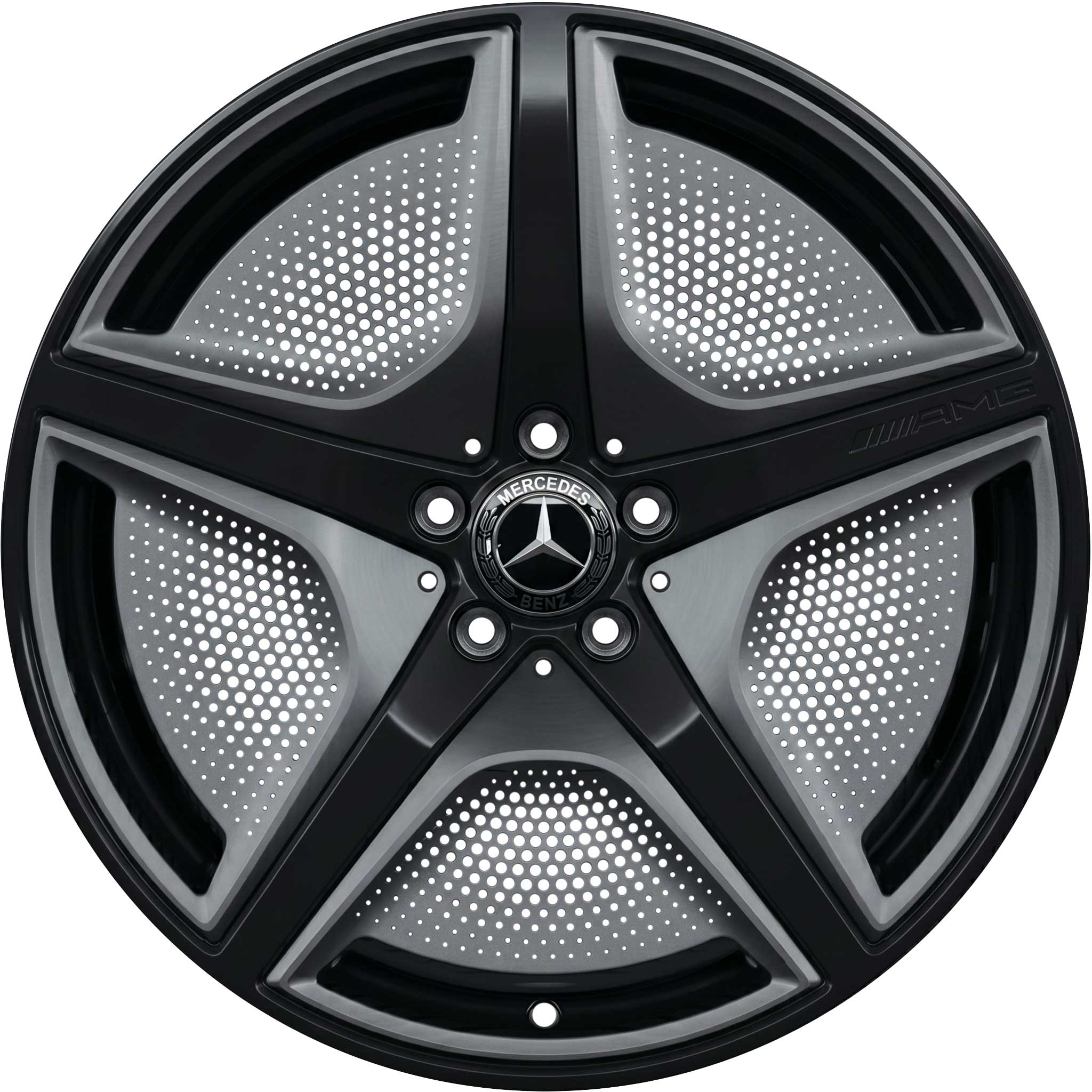 AMG 5 Spoke [294-20] Black Alloy Wheel Product Image #1