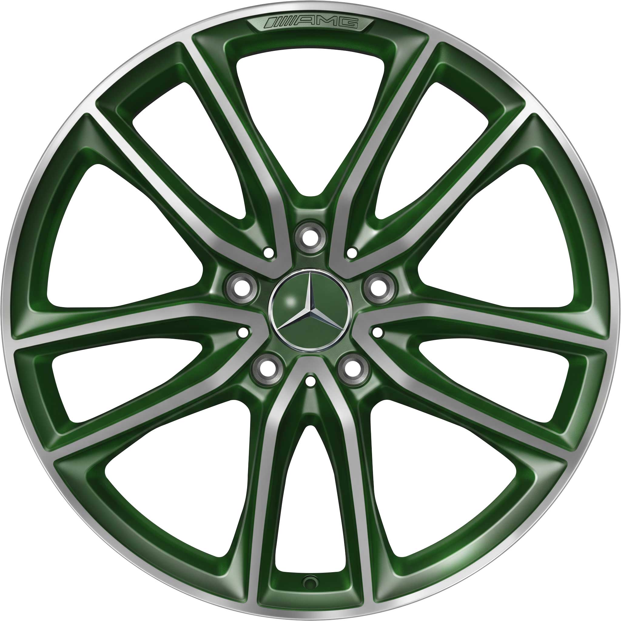AMG 5 Twin Spoke [463-20] Designo Oliv Magno Alloy Wheel Product Image #1