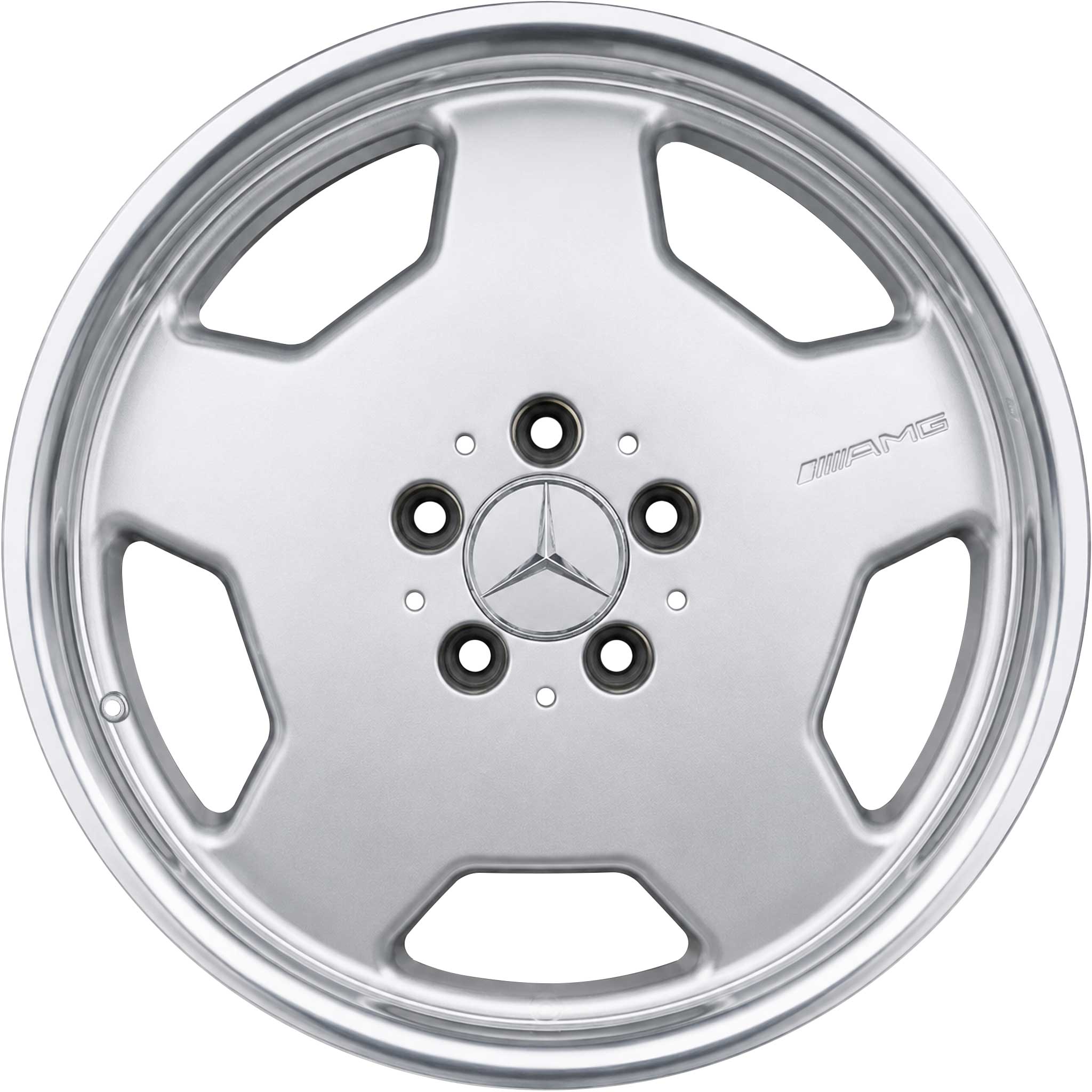 AMG II [129-18] Standard Silver with High Sheen Rim Edge Alloy Wheel Product Image #1