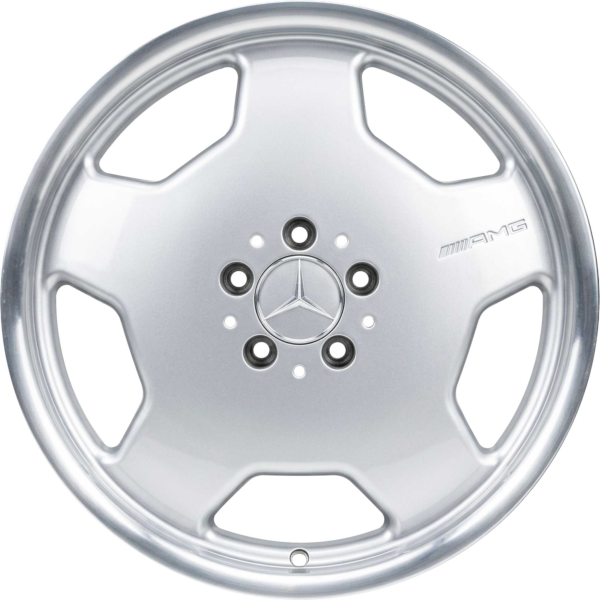 AMG II [210-18] Standard Silver with High Sheen Rim Edge Alloy Wheel Product Image #1
