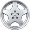 AMG I [170-17] Standard Silver with High Sheen Rim Edge Wheel Img 1