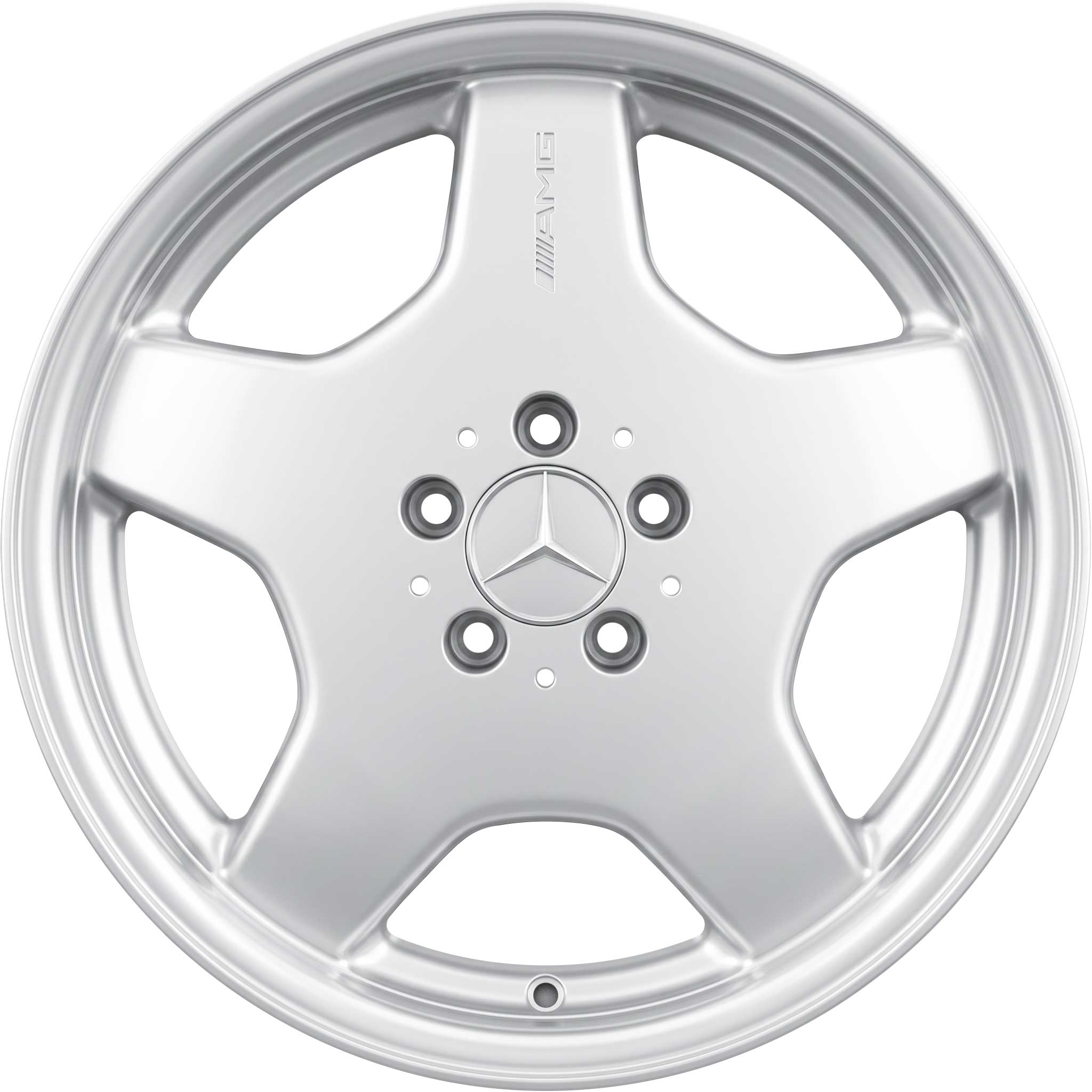 AMG I [220-18] Standard Silver with High Sheen Rim Edge Alloy Wheel Product Image #1