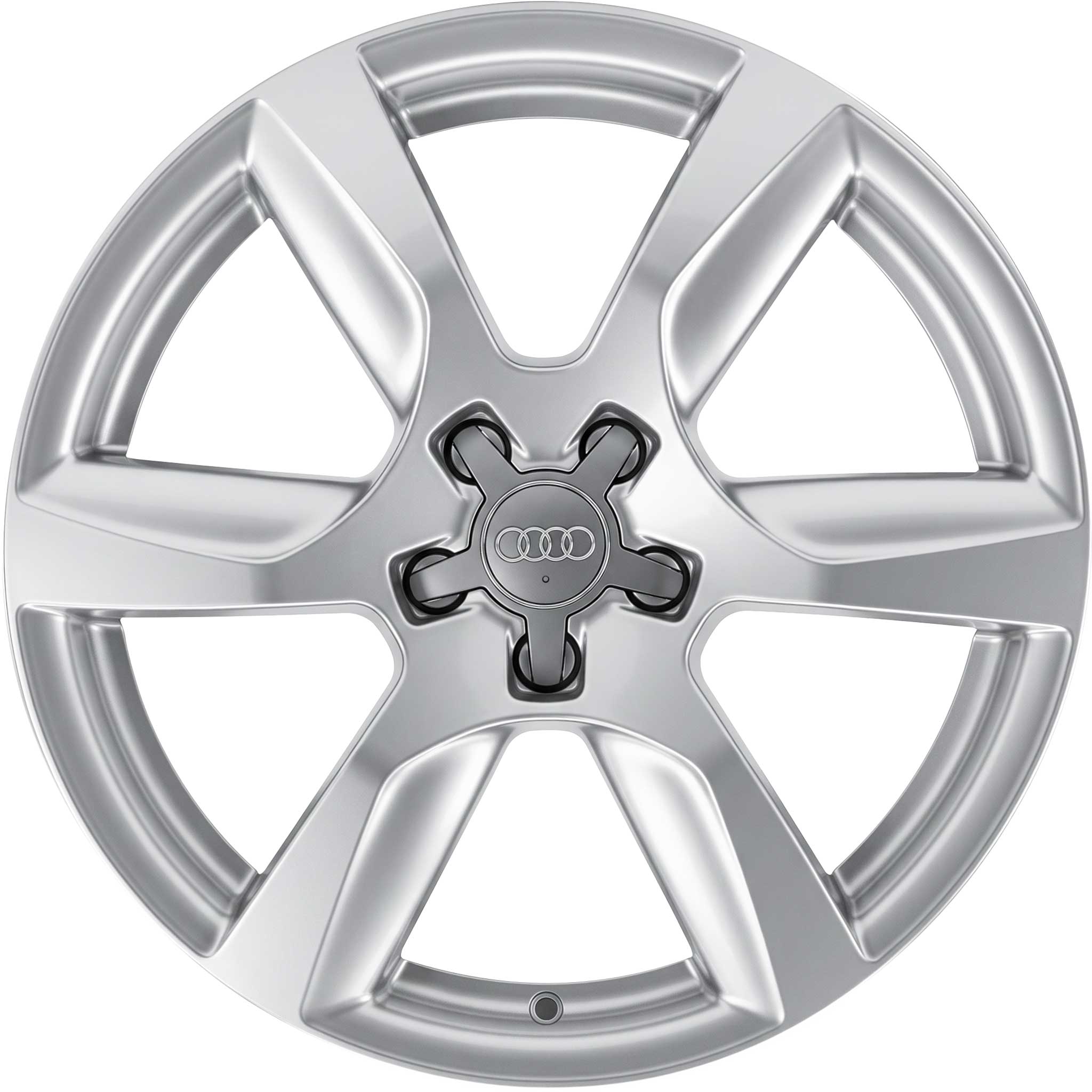 Audi 6 Arm Design Silver Alloy Wheel Product Image #1