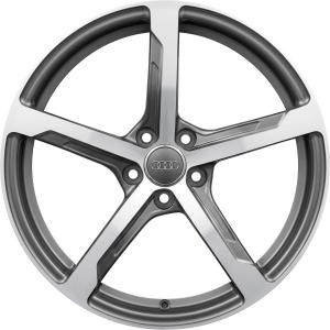 Audi 5 Spoke [R8 42] Titanium Grey with Diamond Cut Alloy Wheel for Audi R8 42 - Sizes 19in